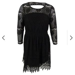 American Rag Women's Lace Handkerchief Hem Dress